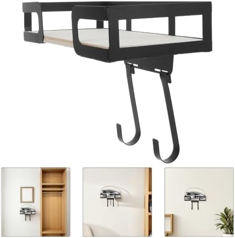 Wall Mounted Black with Ironing Board Hanger Removable Hook - Image 7