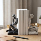 Thinker Bookends for Shelves, Decorative Book Ends, Heavy Duty Book Stoppers for Home Office Bookshelf Decoration, Modern Aesthetic Statue Decor - Image 2