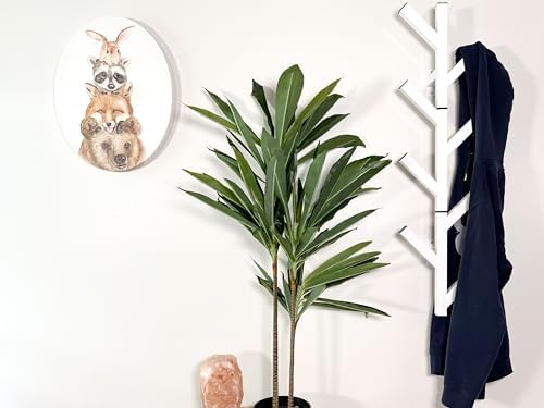 Premium Racks Coat Rack & Hat Rack – Modern Design – Wall Mounted – Stylish – (White) - Image 5