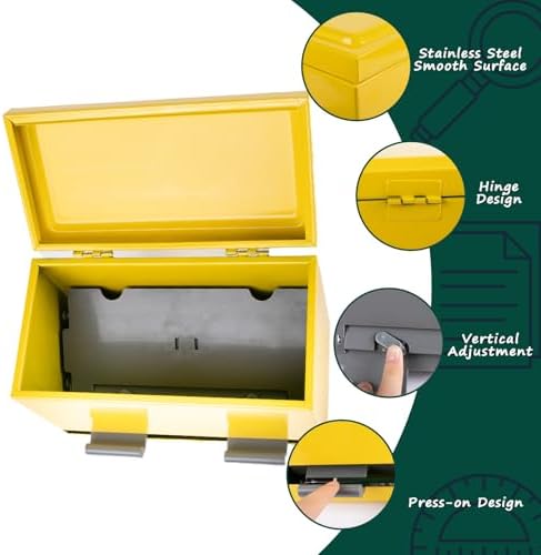 2 Pcs Stainless Steel Pencil Dispenser Pen Holder Back to School Dull Pencil Bucket with 4 sheet Stickers Metal Bucket with Handle for Bulk Pencils Storage Teachers Classroom Supplies - Image 5
