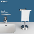 YUMORE Hand Towel Holder Stand Countertop, Pro Silver - Image 2