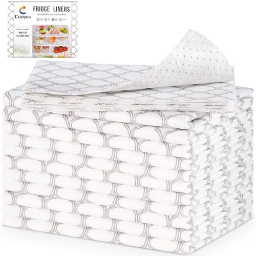 Cooyes Felt Shelf Liners for Drawer & Kitchen Cabinet, 12 Pack, 12"×24" by Cooyes