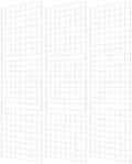 Grid Wall Commercial Grade Gridwall Panels – Heavy Duty Grid Panel for Any Retail Display Wall Grid 2' Width x 7' Height, White (Pack of 3) Easily Portable by 7RiversART