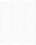 Grid Wall Commercial Grade Gridwall Panels – Heavy Duty Grid Panel for Any Retail Display Wall Grid 2' Width x 7' Height, White (Pack of 3) Easily Portable by 7RiversART