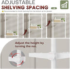 Goovilla Over The Toilet Storage Shelf, 64-124inch(H) 15-27inch(W), White - Image 3