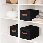 StorageWorks Fabric Storage Bins with Lids, Closet Storage Bins - Image 5