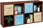 ClosetMaid Cubeicals 8 Cube Storage Shelf Organizer Bookshelf, Stackable, Vertical or Horizontal, Easy Assembly, Wood, Dark Cherry Finish - Image 4