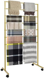 Scarf Organizer, Scarf Display Stand, 7 Tier Metal Scarf Holder Organizer, Floor-standing Scarf Rack for Commercial or Home, Hijab Stand RackTies Belt Pants Hanging Rack by MARTEXBUY