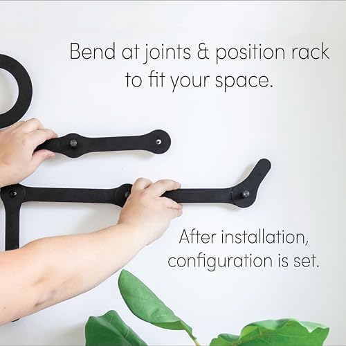 Three by Three Seattle Child Wall-Mounted Coat Rack, Black Metal - Image 2