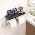 FORIOUS Toilet Paper Holder with Shelf, Commercial Toilet Paper Dispensers - Image 2