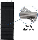 Libeder 30 Section Hanging Shoe Organizer & Storage for Closet, Black - Image 7