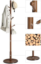 VASAGLE Solid Wood Coat Rack, Free Standing, 8 Hooks, 3 Height Options - Image 6