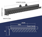 Sliding Tie Rack Hanger for Closet, 20 Tie Pull Out Belt Rack Organizer - Image 6
