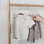 3 Sprouts Velvet Baby Hangers, Non Slip Slim, Cream, 30 Pack - Image 5