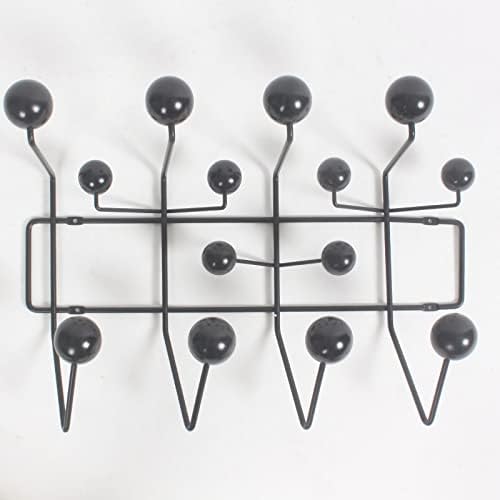 SHISEDECO Classic Mid Century Modern Hang it All Coat Rack Wall Mount Black - Image 2