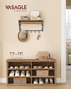 VASAGLE Shoe Bench, Storage Bench, 11.6 x 39.4 x 19.7 Inches - Image 2