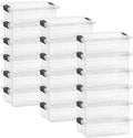 Superio 4.5 Quart Clear Plastic Storage Containers with Lids, Stackable Organizer Bins, BPA-Free Storage Boxes for Home, Office, Dorm & Classroom, 18 Pack by Superio