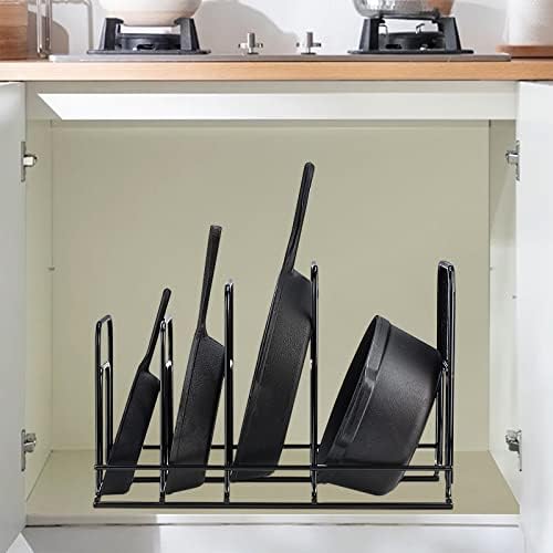 Toplife Heavy Duty Pan Organizer,Storgae Rack for Cast Iron Skillets 2 Pack - Image 5