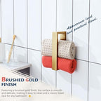 KOKOSIRI Towel Rings Brushed Gold Hand Towel Bars 9-Inch Kitchen Towel Rack Stainless Steel Bathroom Hardware Wall Mounted, 2 Pack B4008BG-L9-P2 - Image 6