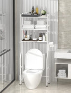 Livilord 3-Tier Over Toilet Storage, Anti-Tip, White - Image 3