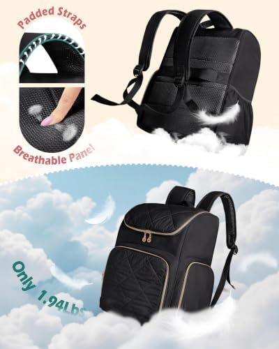 Marscamd Insulated Hairstylist Travel Bag Backpack with Detachable Divider - Image 4