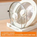 2 Pack Kitchen Pot and Pan Organizer Under Cabinet Expandable Rack Storage - Image 6