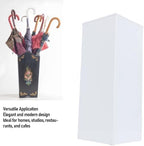Umbrella Stand, Umbrella Holder for Entryway, Metal Square Umbrella Rack Organizer Freestanding, for Canes Walking Sticks (White) - Image 4