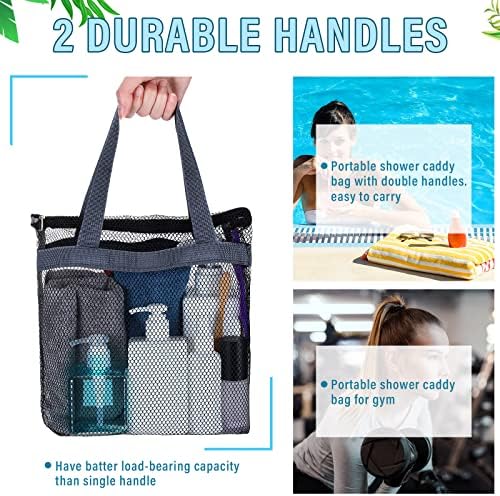 Patelai 12 Pcs Mesh Shower Caddy Bags Bulk, Quick Dry Portable, Multicolor - Image 3