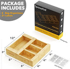 SpaceAid WrapNeat 3 in 1 Wrap Dispenser with Cutter and Labels, SpaceAid Bag Storage Organizer for Kitchen Drawer, (4 Pack) - Image 5