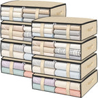 StorageRight Under Bed Storage Bags, 8 Pack, 40L, Beige by StorageRight
