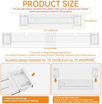 Yieach 12Pack 3.2 Inch Shallow Acrylic Drawer Dividers for Clothes -Expandable from 15-21''- Adjustable Drawer Dividers for Baby Clothing,Sock,Underwear,Clear in Drawer Separators for Dresser,Kitchen - Image 3