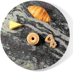 Marble Lazy Susan, 16 in Lazy Susan Turntable Organizer for Cabinet Pantry Kitchen Countertop Fridge Bathroom Makeup Vanity Countertop - Blue Fantasy - Image 2