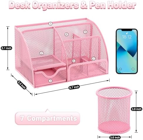 13-in-1 Office Desk Organizer Set for Back to School Supplies Accessories - Image 2