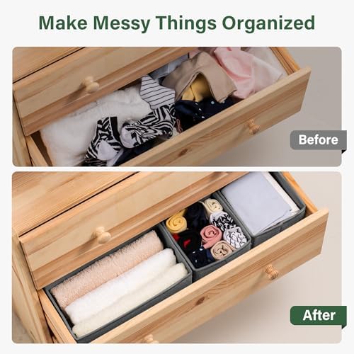 Kootek 16 Pack Drawer Organizer Clothes Dresser Organizers for Clothing - Image 3