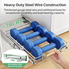 Pull out Cabinet Organizer, 9"W X 21"D, Heavy Duty Smooth Sliding Under Cabinet Shelves for Pots and Pans, Full-Extension Roll out Drawers, Slide out Organization for Home Kitchen Pantry - Image 5