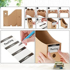 Geyee 50 Pcs Cardboard Magazine Holder Magazine File Holder, Brown - Image 4