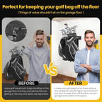Wall Mounted Golf Bag Storage Rack,Golf Bag Storage Rack for Garage,Golf Bag Organizer for Garage,Golf Bag Hangers/Holder/Hook for Garage,Golf Storage System & Accessories - Image 4