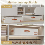 Yawinhe 27L Under Bed Storage Containers,2 Pack Blanket Bags,Beige - Image 5