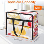 SpaceTrove Clear Storage Bags, 6-Pack Under Bed and Closet Organizers 60L - Image 2