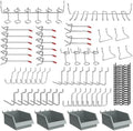 Ultrawall Pegboard Hooks Set, Peg Board Organizer Accessories with Bins by UltrawallGarageToolsOrganizer