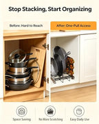 Under Cabinet Pull Out Pots and Pans Organizer - Image 2