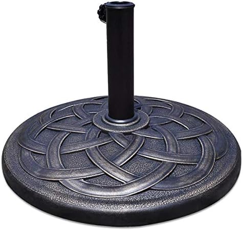 Giantex 43 lbs Patio Market Umbrella Base, 21.5" Heavy Duty Outdoor Stand by Giantex