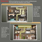 Under Sink Organizers and Storage,Expandable under cabinet organizer Shelf - Image 2