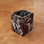 Natural Marble Stone Square Storage Container Empty Vessel Holder Cup for Candle/Pens/Sundries items (Rosa Levanto) - Image 5