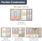 DIMJ Drawer Organizer Clothes - 30 Pack Baby Dresser Organizer for Nursery Closet Organization, Fabric Drawer Organizer Bins for Underwears Socks Bras, Foldable Storage Dividers for Bedroom - Image 4
