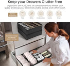 Reli. Sock Organizer (14 Pack) | 132 Cell Underwear Organizer | Gray - Image 3