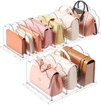 Lifewit Purse Organizer for Closet, Adjustable Clear Handbag Shelf Dividers by Lifewit