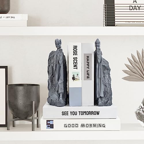 Bookends Height 6.7" Book Ends Decor Merchandise Resin,Gifts for Living Room Bedroom Office Decoration (6.7 inch) - Image 6