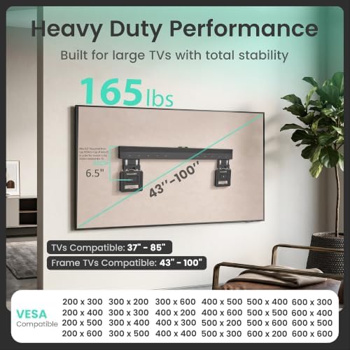 ynVISION.DESIGN Ultra Slim TV Wall Mount for 43-100" TVs, Frame Compatible - Image 2