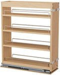 DINDON Pull Out Spice Rack Organizer for Cabinet, (6.5" W x 21.9" D x 25.2" H) Multi-Use Wood Pull Out Cabinet Organizer Slide Out Shelf Cabinet Storage for Kitchen, Pantry Organization by DINDON